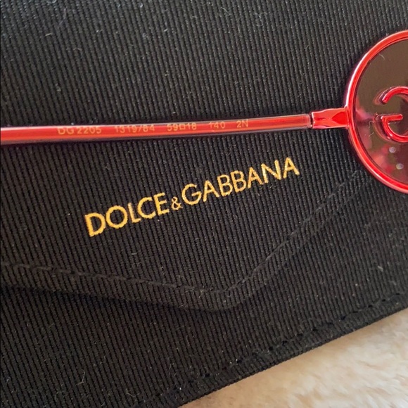 D&G Gorgeous Red Logo Sunglasses main image 6